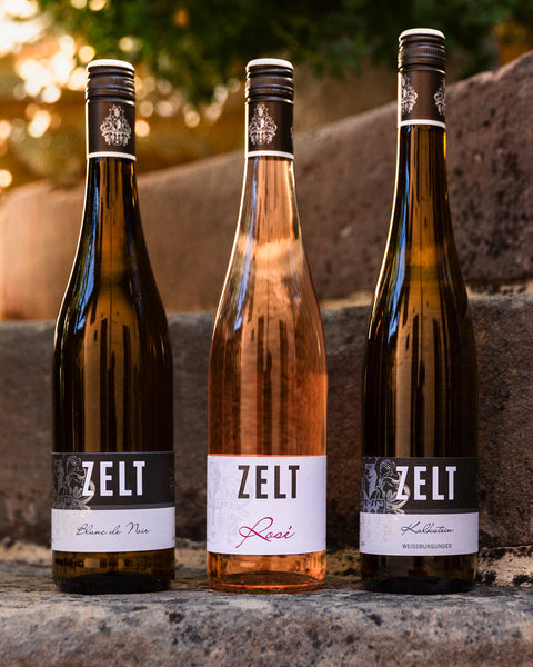 Wine & Sunshine, 3er Probierpaket mit Rosé und Weißwein, Weingut Zelt in Laumersheim, Pfalz