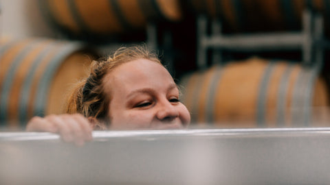 Die Auszubildende von Weingut Mario Zelt aus Laumersheim in der Pfalz 01